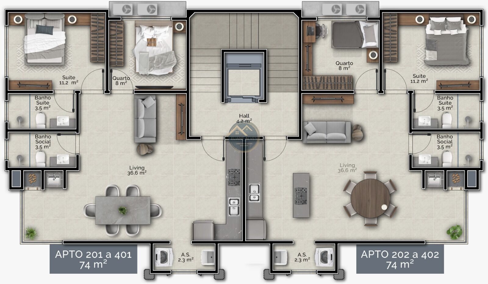 Apartamento à venda com 2 quartos, 70m² - Foto 20