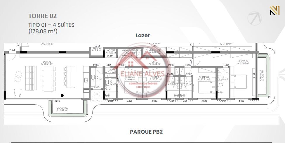 Apartamento à venda com 3 quartos, 133m² - Foto 32