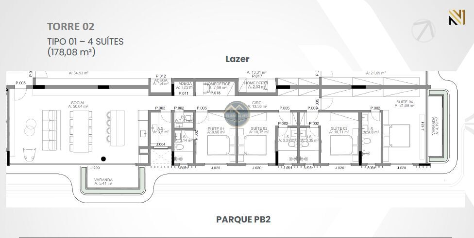 Apartamento à venda com 3 quartos, 133m² - Foto 32