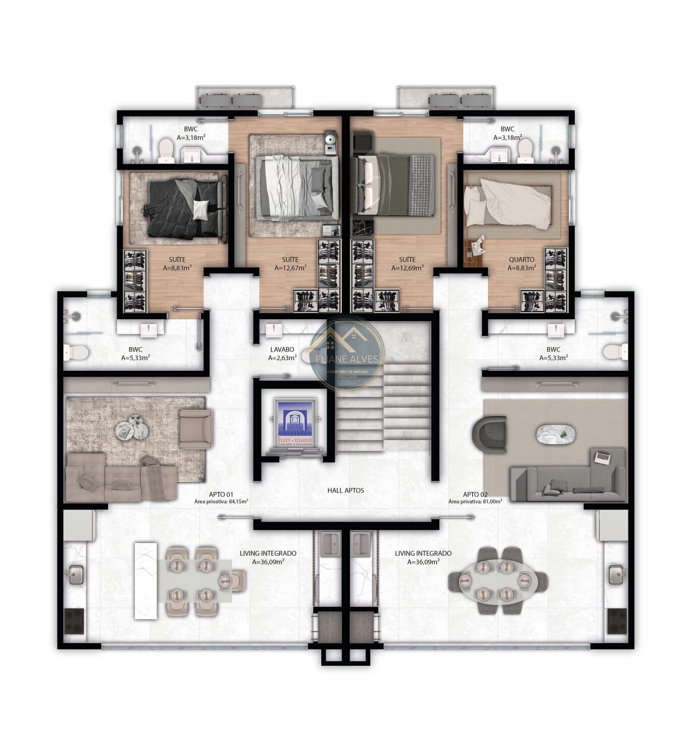 Apartamento à venda com 2 quartos, 81m² - Foto 7