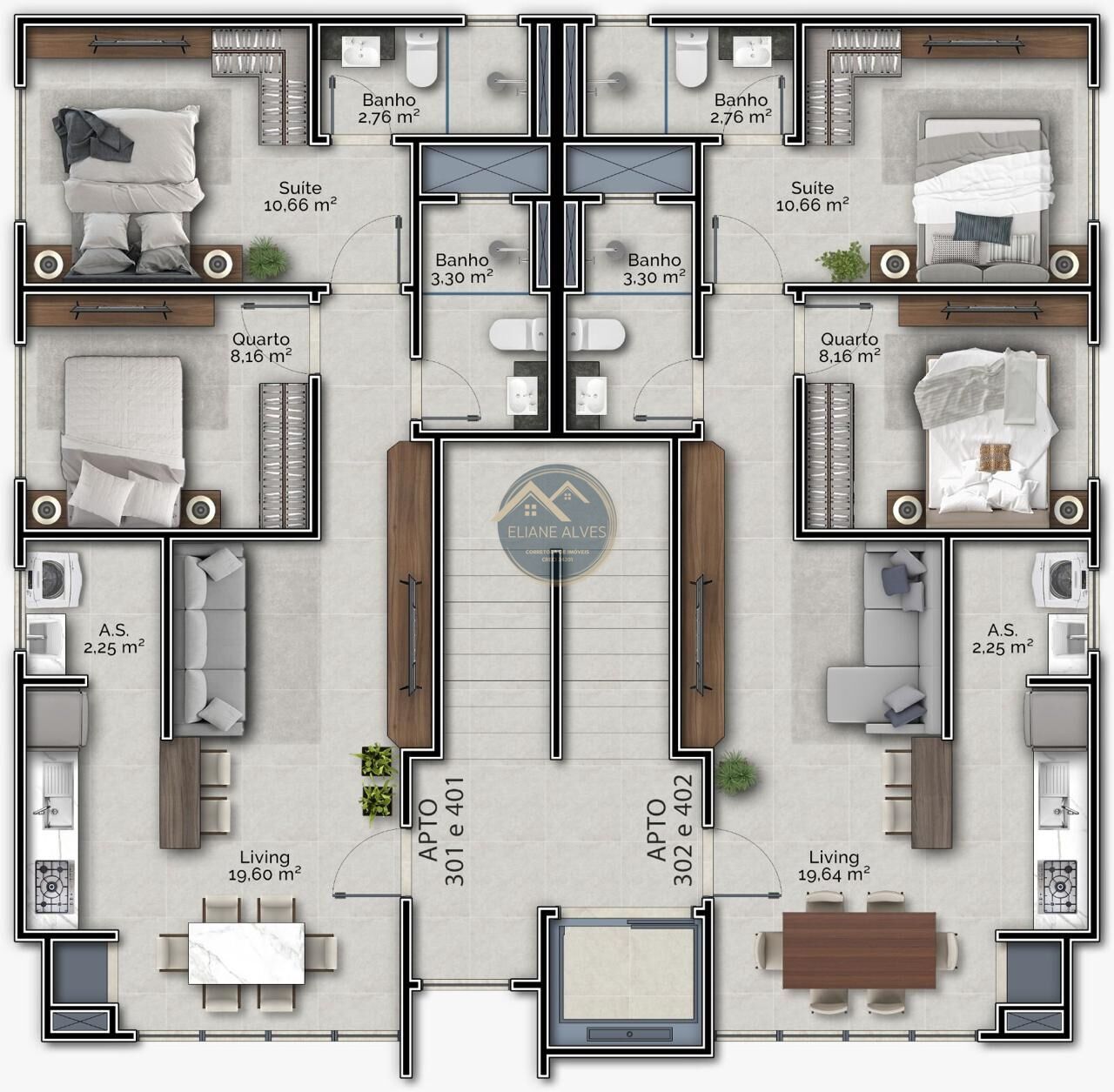 Apartamento à venda com 2 quartos, 61m² - Foto 12