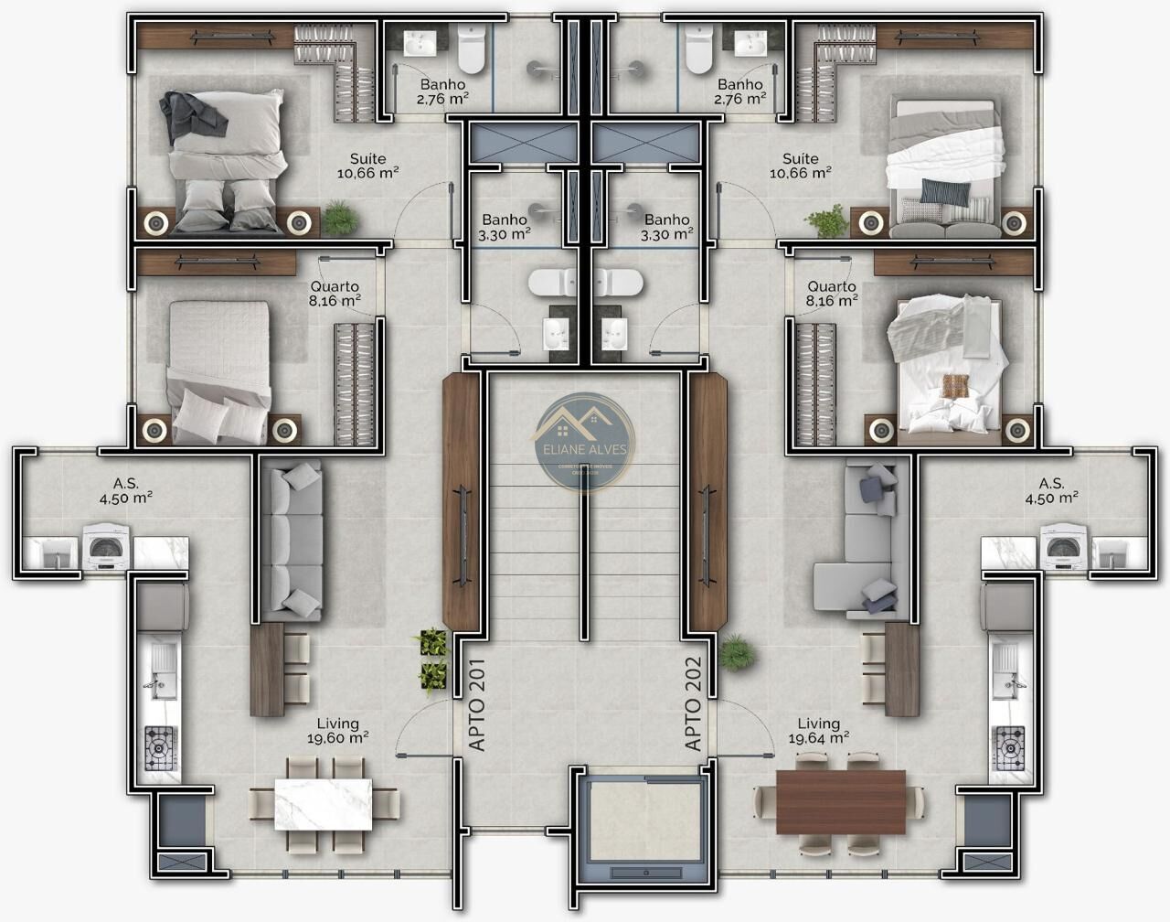 Apartamento à venda com 2 quartos, 61m² - Foto 11