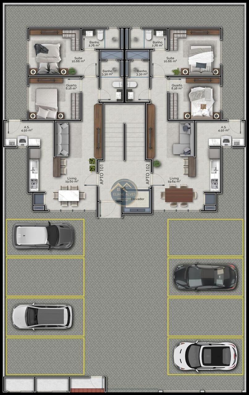 Apartamento à venda com 2 quartos, 61m² - Foto 10