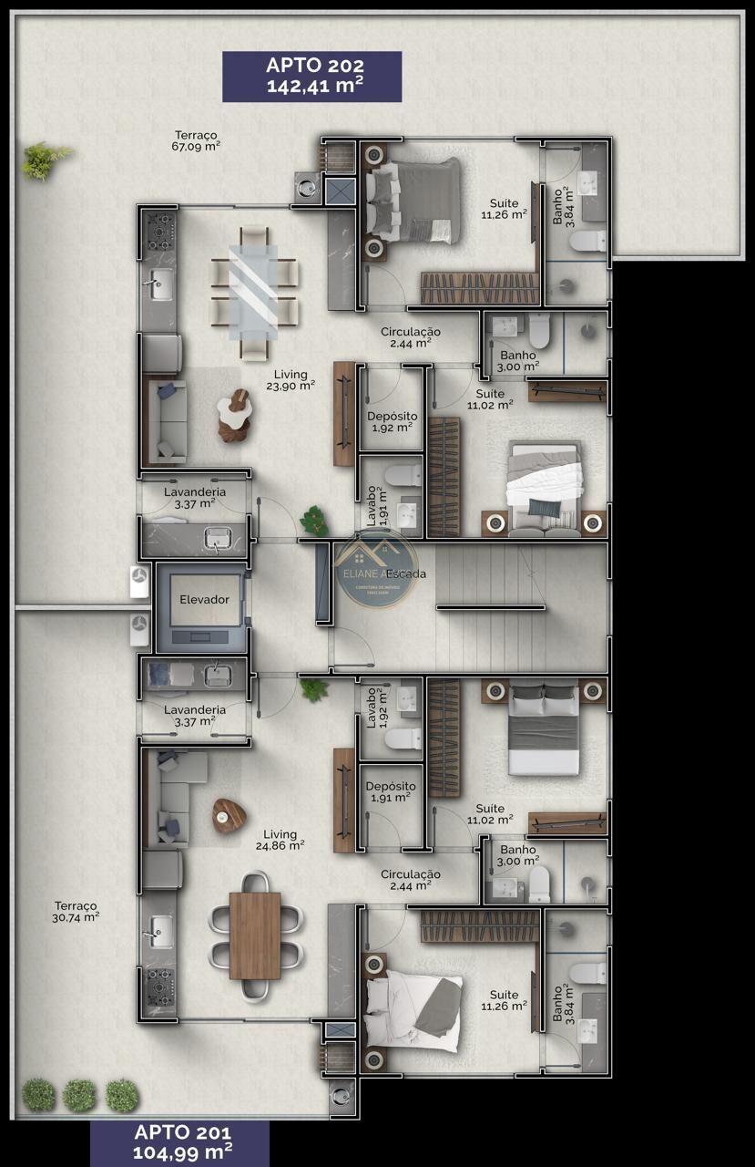 Apartamento à venda com 2 quartos, 75m² - Foto 22