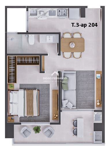 Apartamento à venda com 1 quarto, 51m² - Foto 15