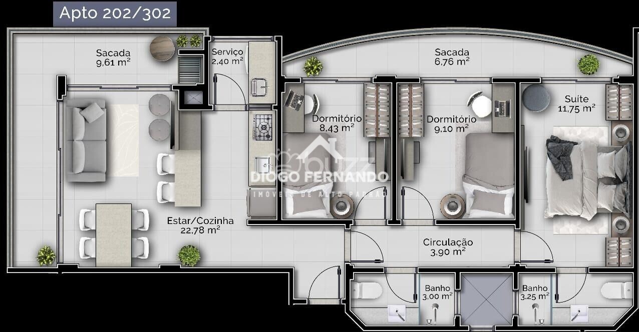 Apartamento à venda com 3 quartos, 94m² - Foto 15