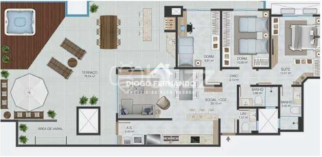 Apartamento à venda com 3 quartos, 94m² - Foto 29