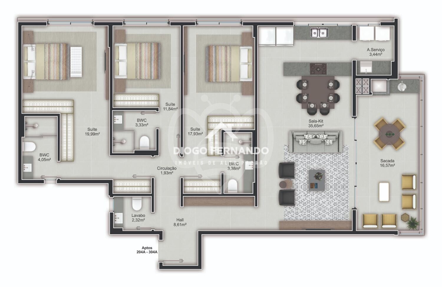 Apartamento à venda com 3 quartos, 144m² - Foto 31