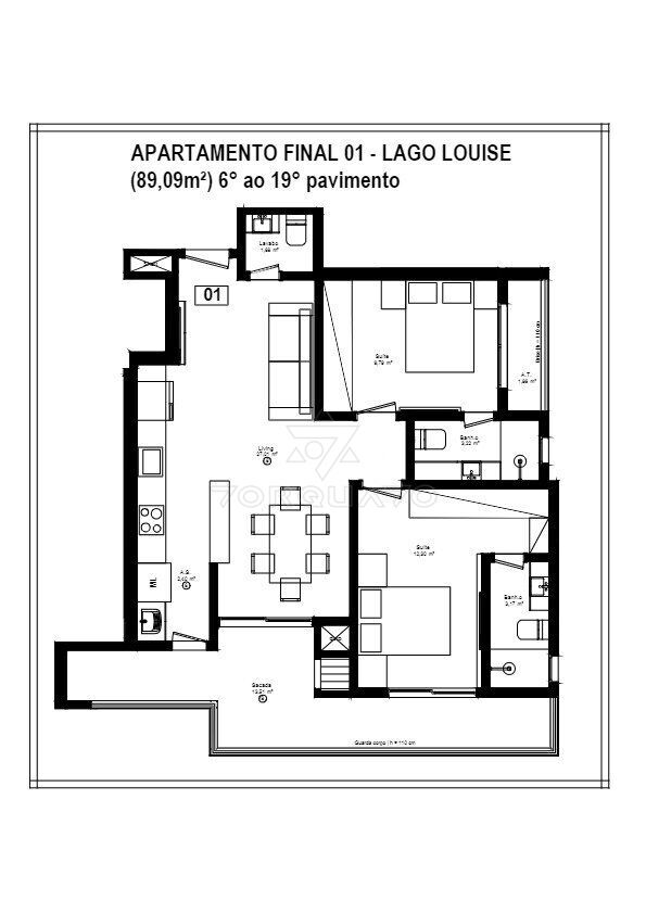 Apartamento à venda com 2 quartos, 89m² - Foto 17