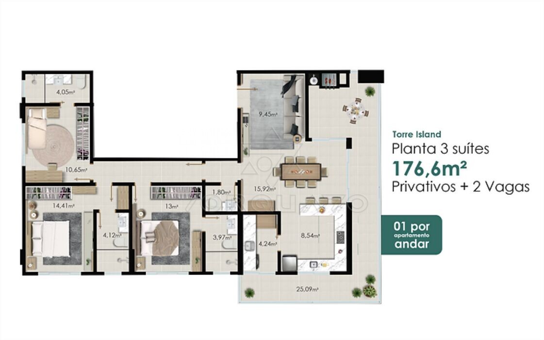 Apartamento à venda com 2 quartos, 73m² - Foto 21