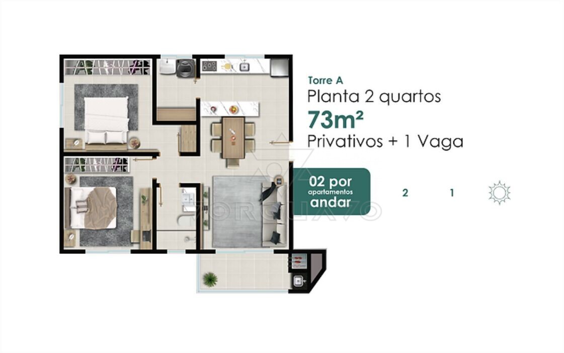 Apartamento à venda com 2 quartos, 73m² - Foto 20