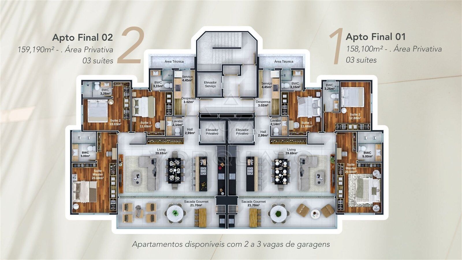 Apartamento à venda com 3 quartos, 159m² - Foto 24