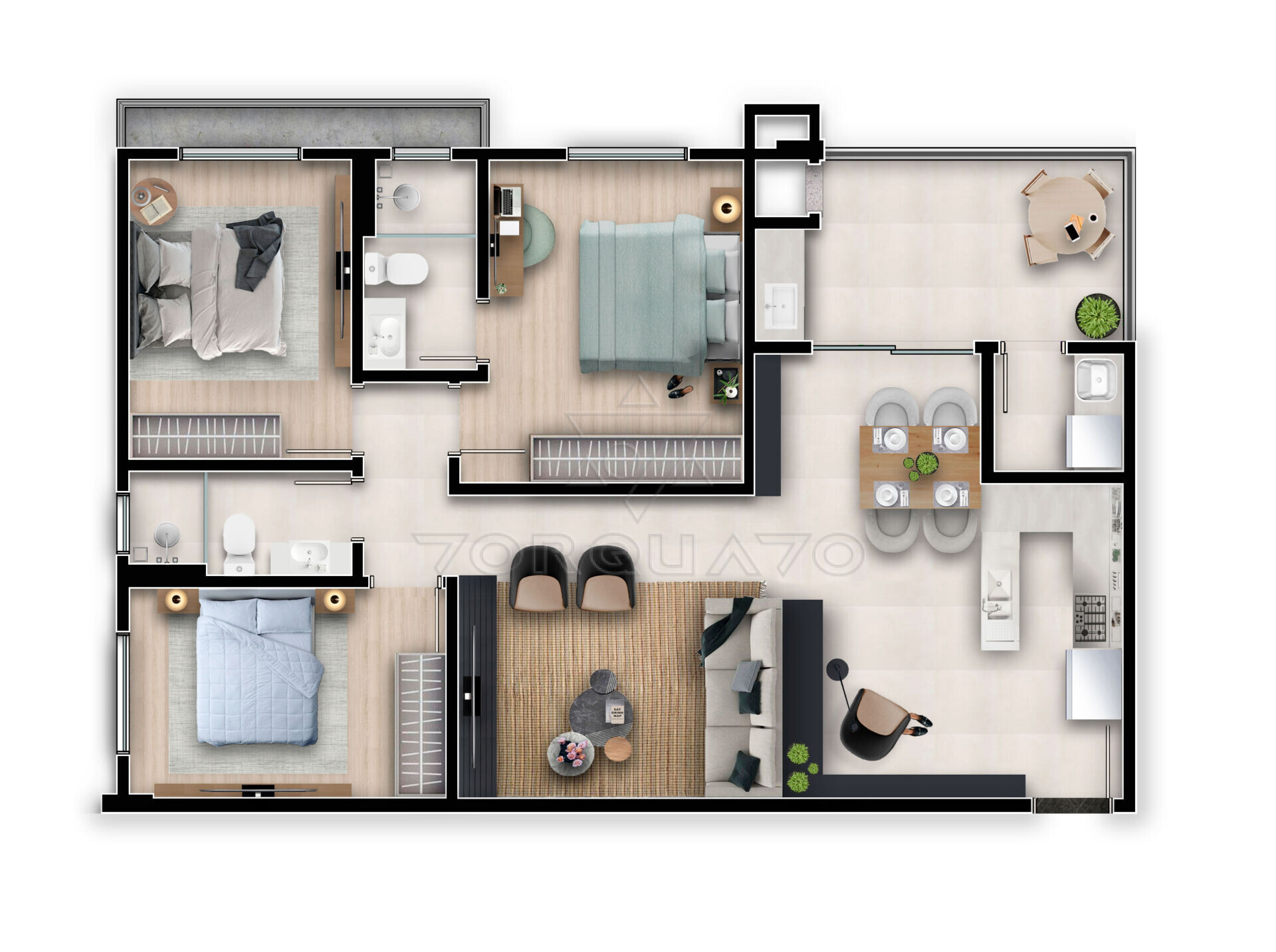 Apartamento à venda com 3 quartos, 105m² - Foto 22