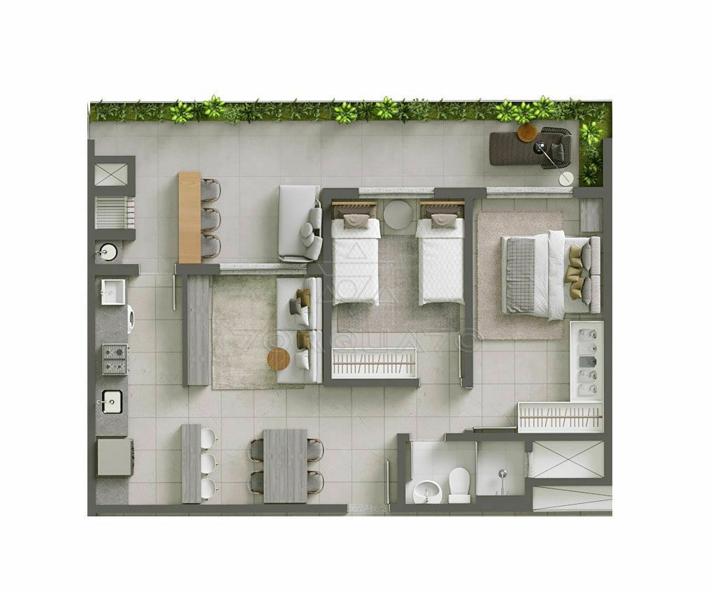 Apartamento à venda com 2 quartos, 58m² - Foto 26