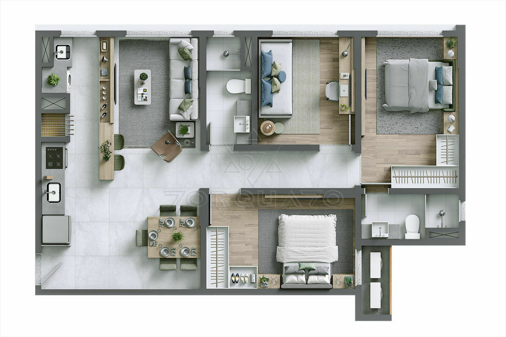 Apartamento à venda com 2 quartos, 61m² - Foto 20