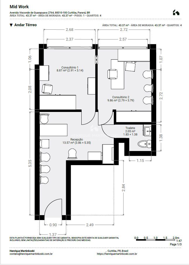 Conjunto Comercial-Sala à venda com 2 quartos, 42m² - Foto 34