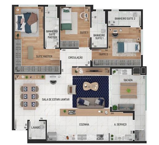 Apartamento, 3 quartos, 136 m² - Foto 50