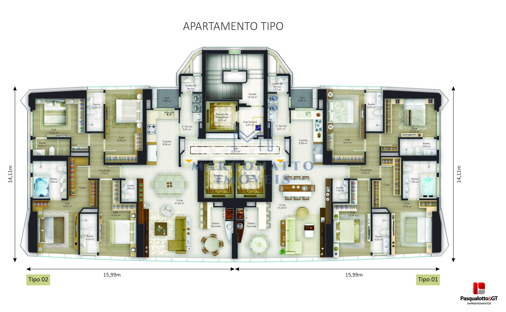 Apartamento à venda com 4 quartos, 383m² - Foto 6