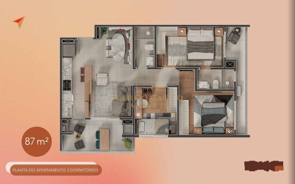 Apartamento à venda com 2 quartos, 65m² - Foto 19