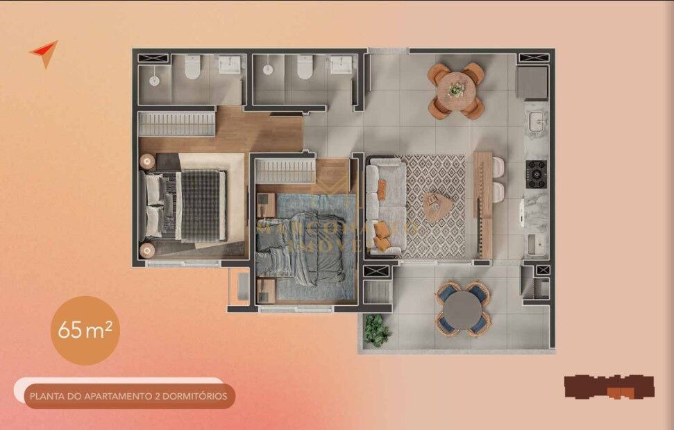 Apartamento à venda com 2 quartos, 65m² - Foto 18