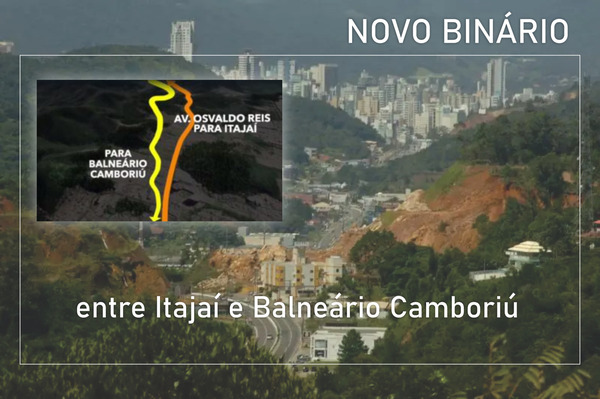 Binário da Praia Brava vai melhorar a mobilidade em região de constante crescimento