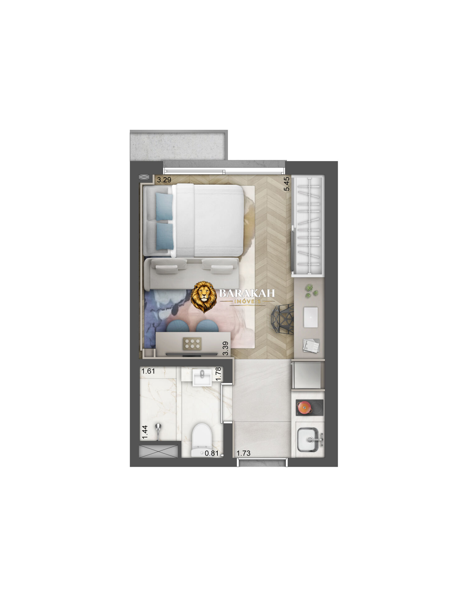 Apartamento, 1 quarto, 25 m² - Foto 10
