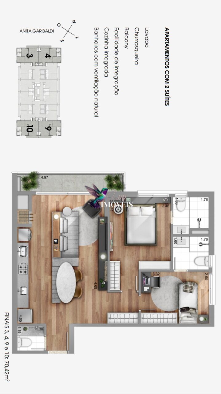 Apartamento à venda com 2 quartos, 70m² - Foto 22