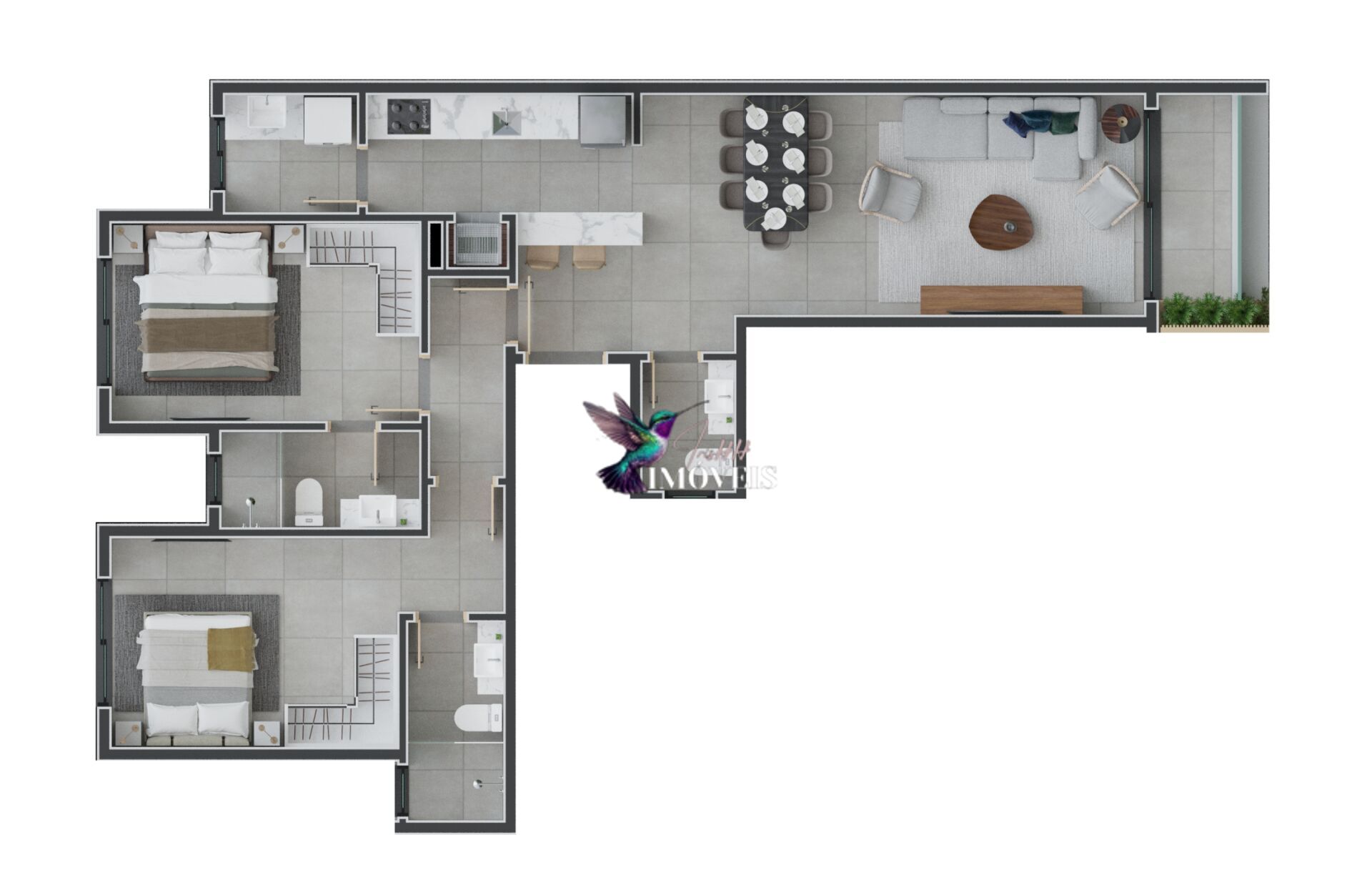 Apartamento à venda com 2 quartos, 89m² - Foto 7