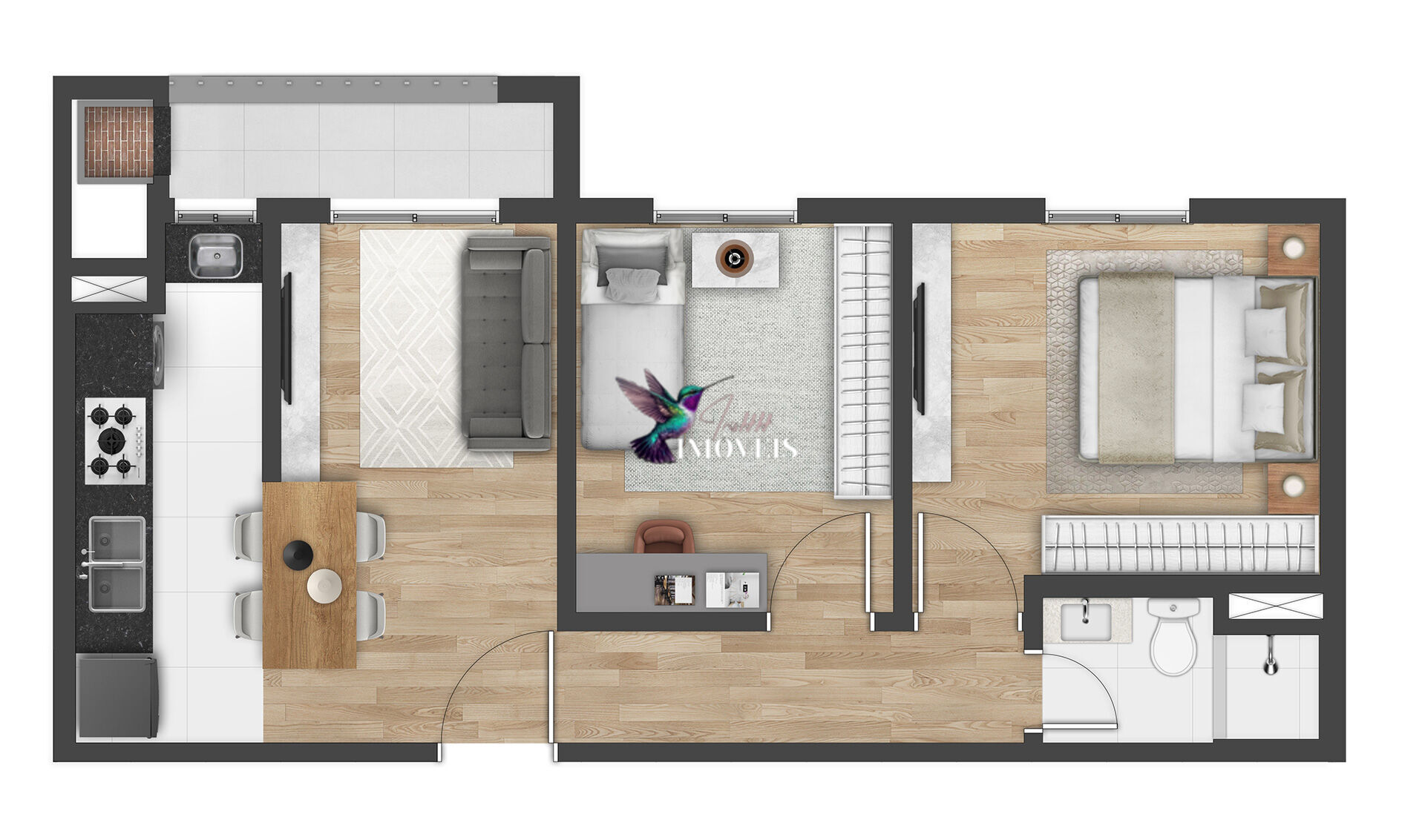 Apartamento à venda com 2 quartos, 49m² - Foto 9