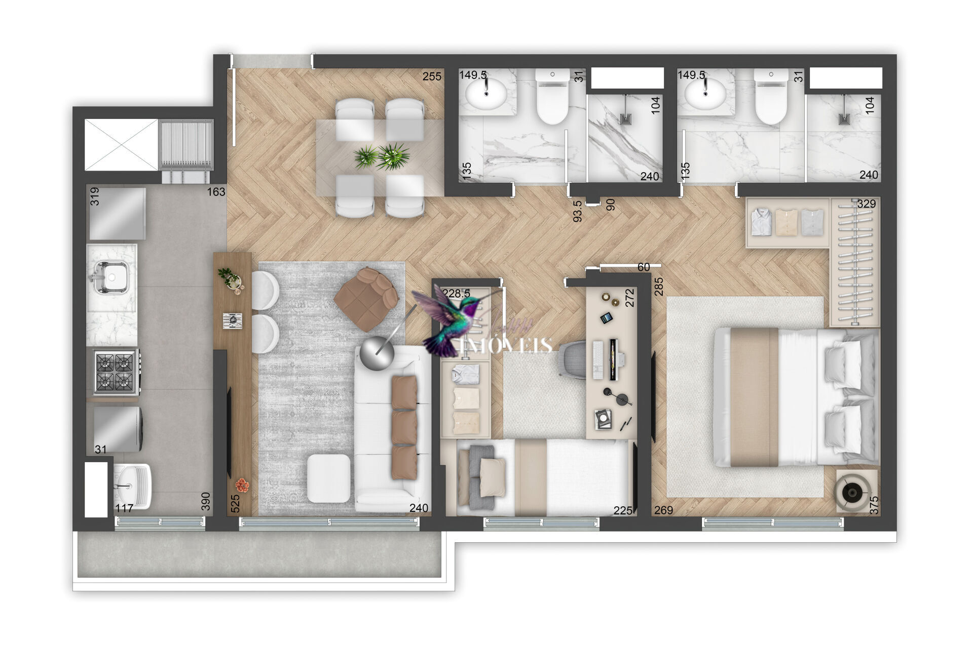 Apartamento à venda com 2 quartos, 67m² - Foto 17