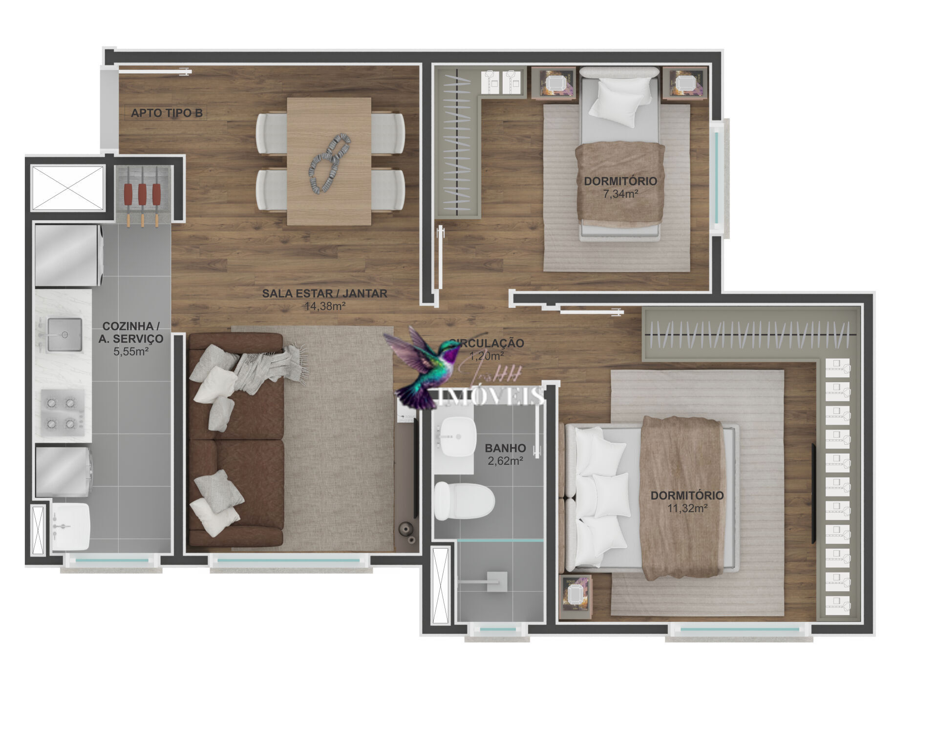 Apartamento à venda com 2 quartos, 50m² - Foto 20