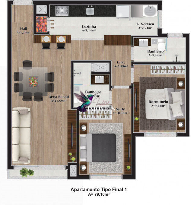 Apartamento à venda com 2 quartos, 79m² - Foto 29