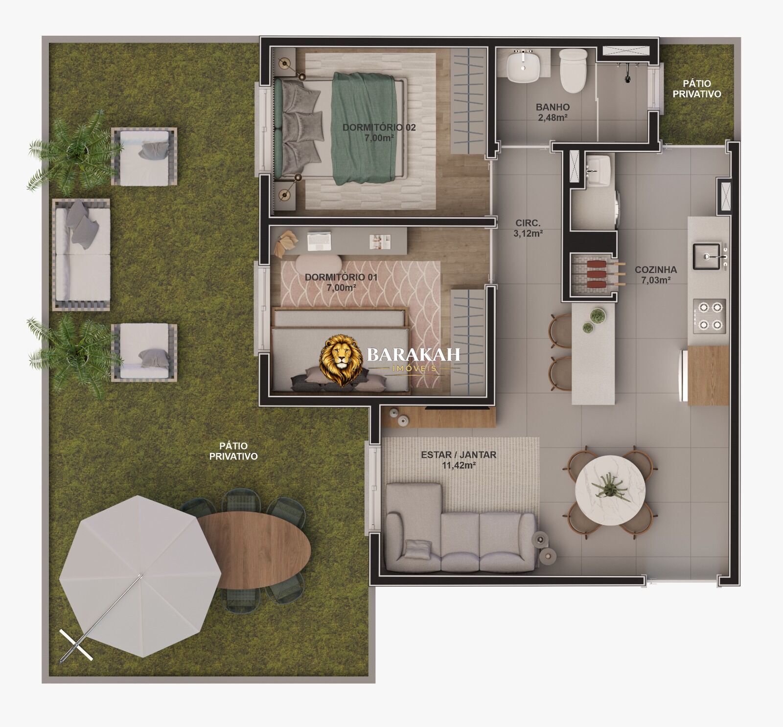 Apartamento, 2 quartos, 45 m² - Foto 38