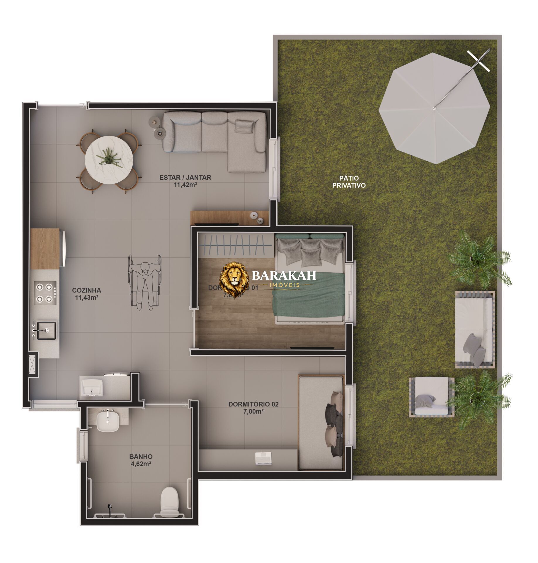Apartamento, 2 quartos, 45 m² - Foto 37