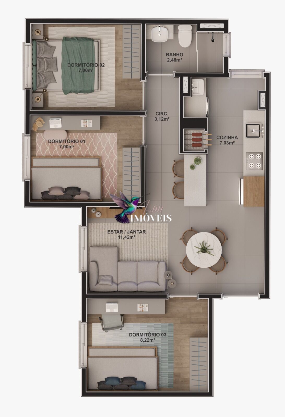 Apartamento à venda com 2 quartos, 47m² - Foto 39