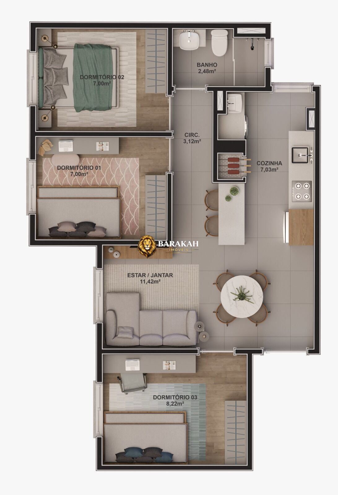 Apartamento, 2 quartos, 45 m² - Foto 39
