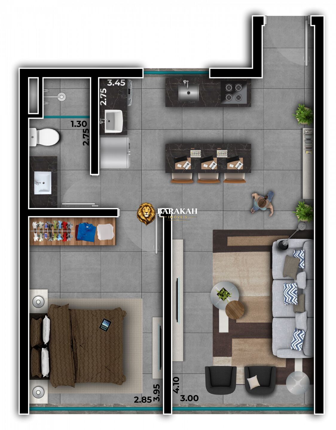 Apartamento, 1 quarto, 49 m² - Foto 29