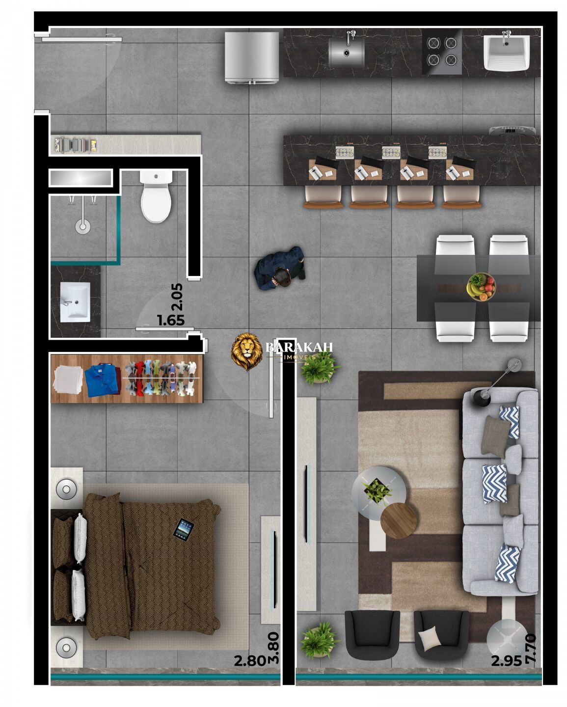 Apartamento, 1 quarto, 49 m² - Foto 31