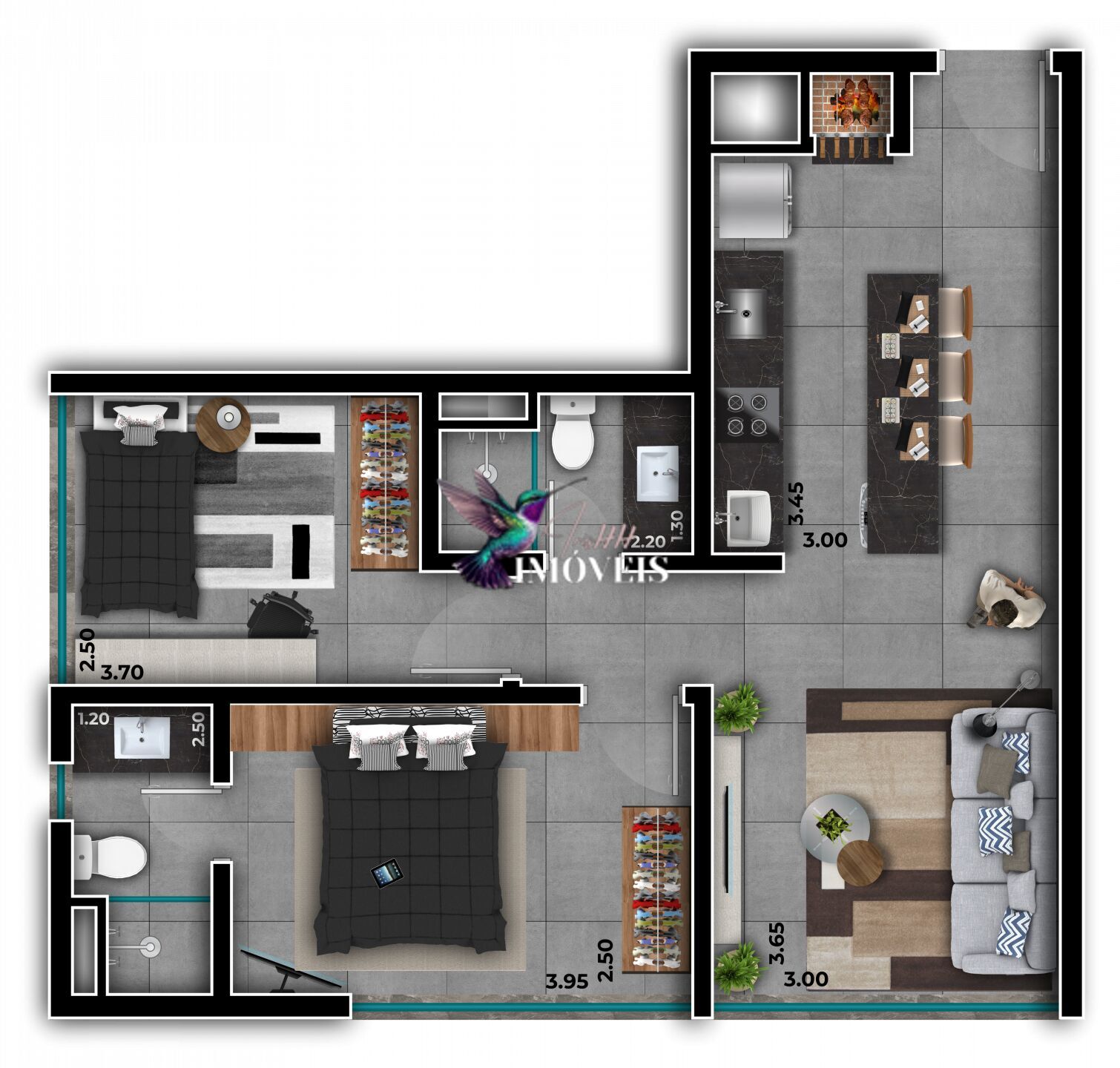 Apartamento à venda com 1 quarto, 49m² - Foto 26