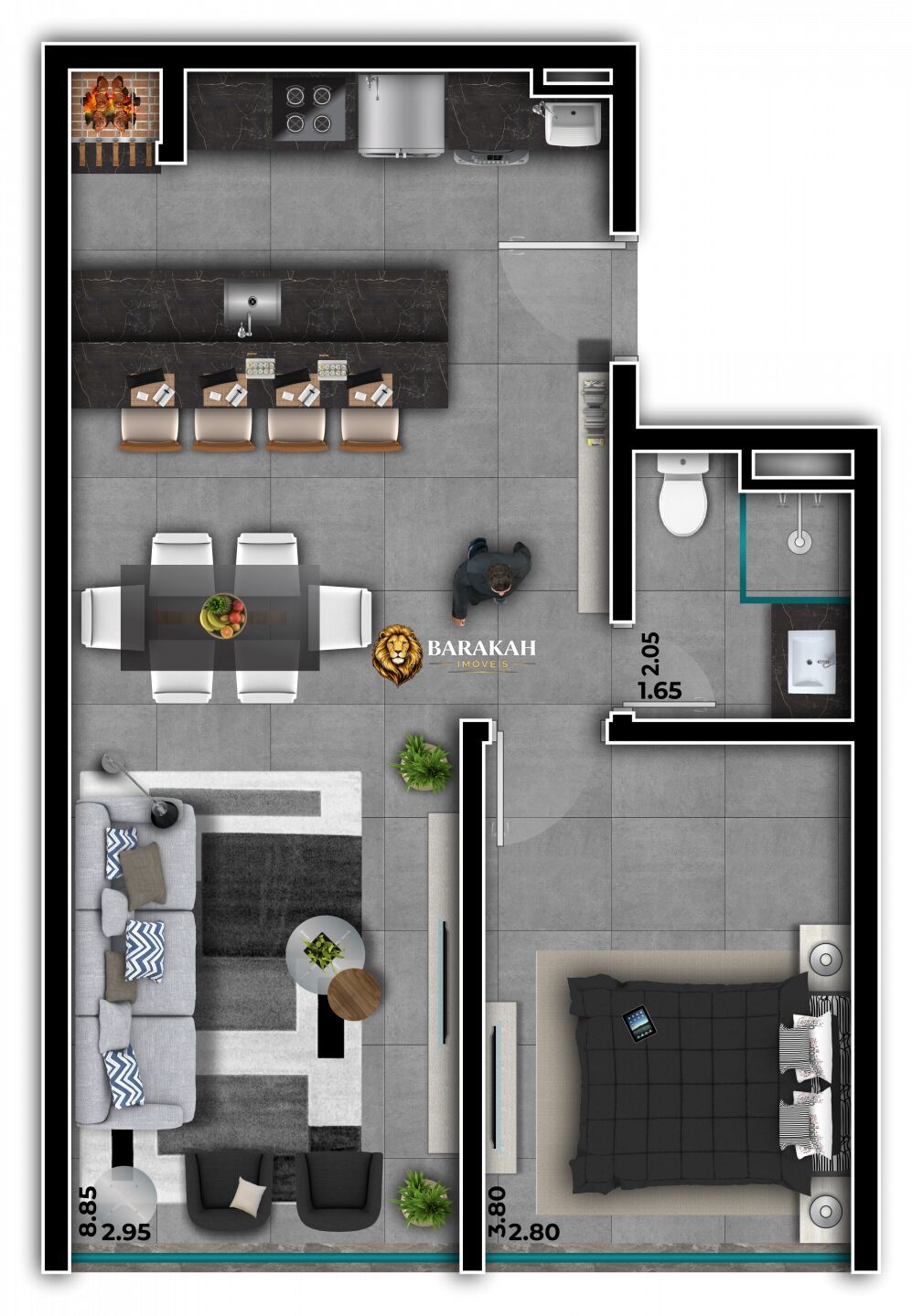 Apartamento, 1 quarto, 49 m² - Foto 28