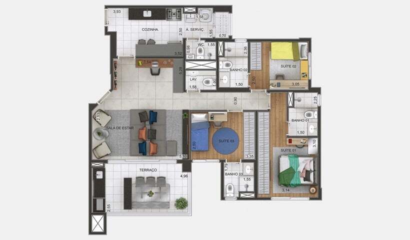 Apartamento à venda com 3 quartos, 92m² - Foto 25