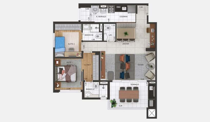 Apartamento à venda com 3 quartos, 92m² - Foto 26