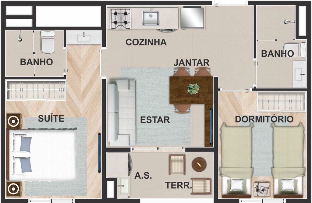 Apartamento à venda com 3 quartos, 58m² - Foto 30