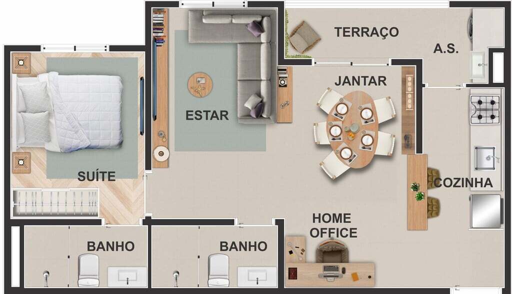 Apartamento à venda com 2 quartos, 70m² - Foto 33