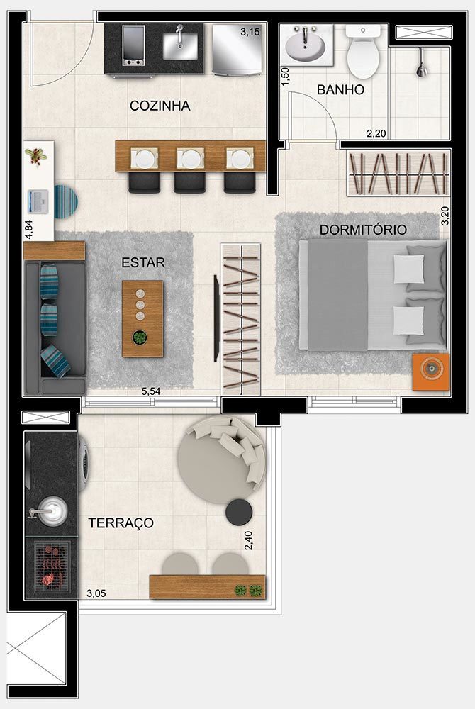 Apartamento à venda com 2 quartos, 56m² - Foto 29