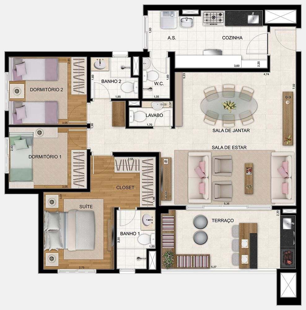 Apartamento à venda com 2 quartos, 113m² - Foto 36