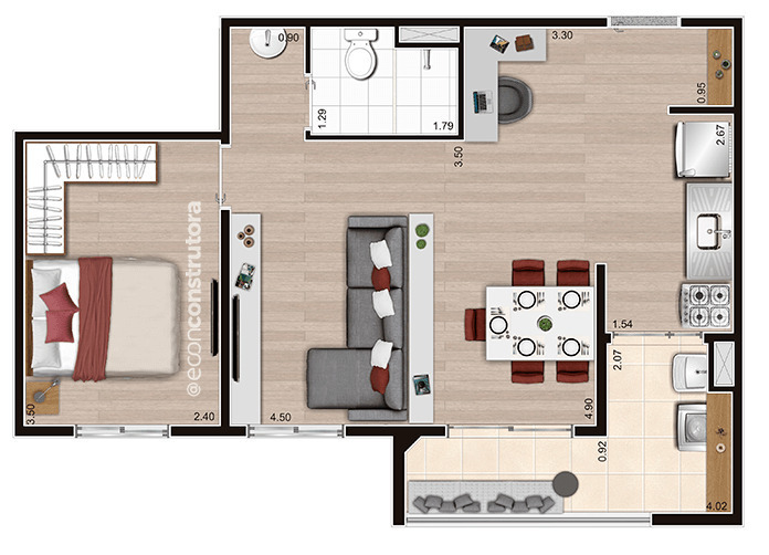 Apartamento à venda com 2 quartos, 55m² - Foto 17