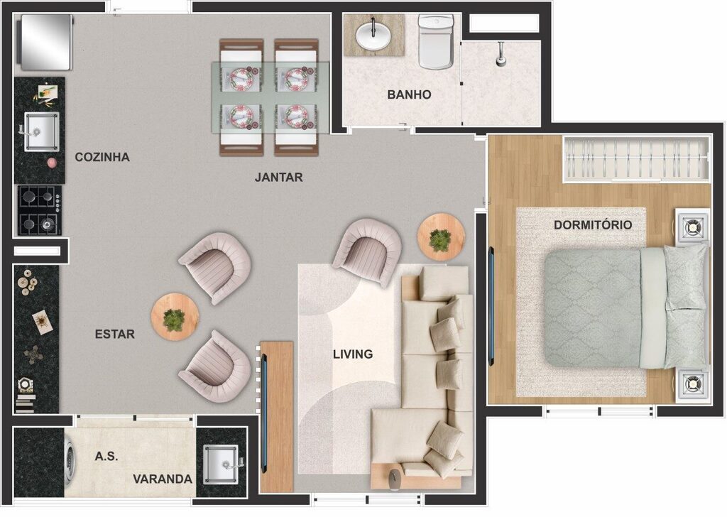 Apartamento à venda com 2 quartos, 37m² - Foto 37