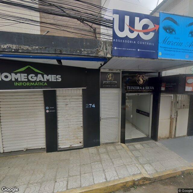 Imagem estática do "Street View" da localização