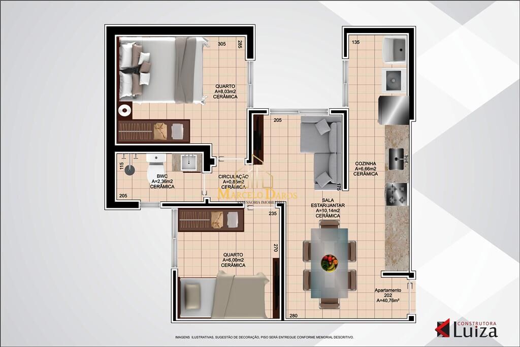 Apartamento à venda com 2 quartos, 40m² - Foto 2